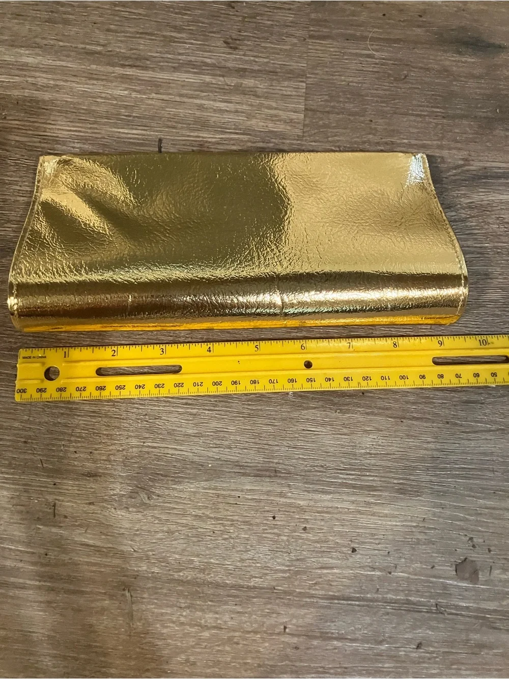 Gold Metallic Women’s Clutch Bag